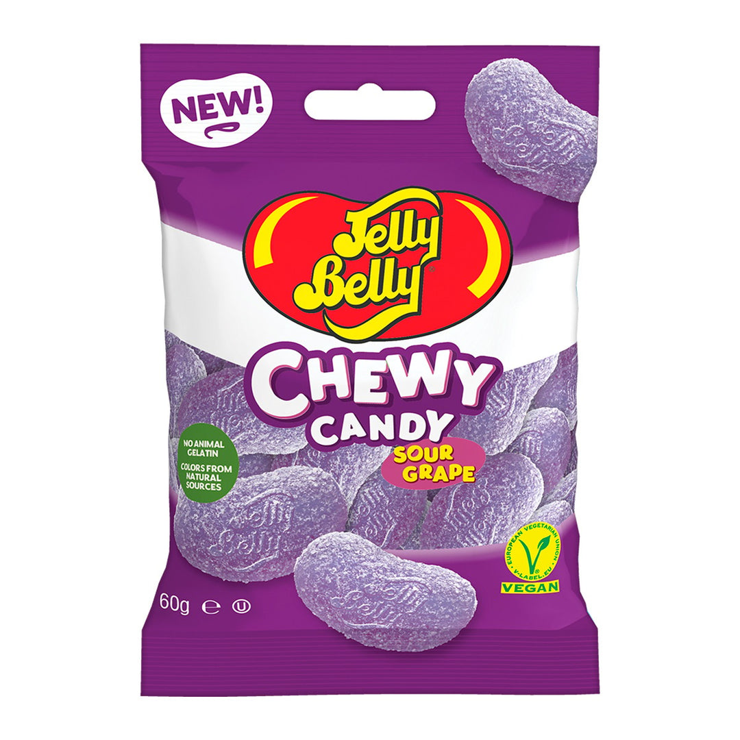 JELLY BELLY 耐嚼糖果酸葡萄 60 克。