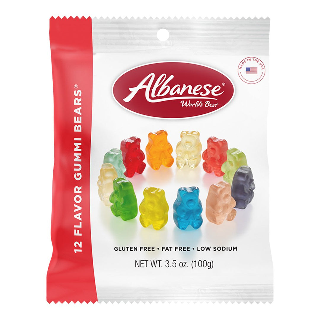 ALBANESE 混合水果口味小熊軟糖 100 克。