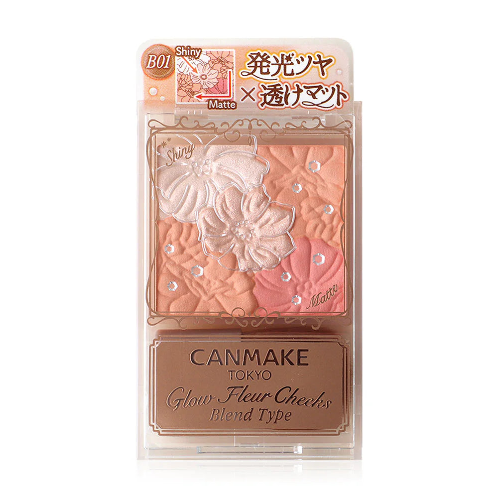 Canmake Glow Fleur Cheek 5.4g #B01 棉珊瑚