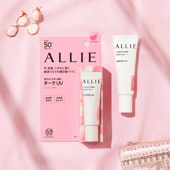 Allie Chrono Beauty Color On Uv Cheek SPF50+ PA++++ 15g #01 Lucent Pink