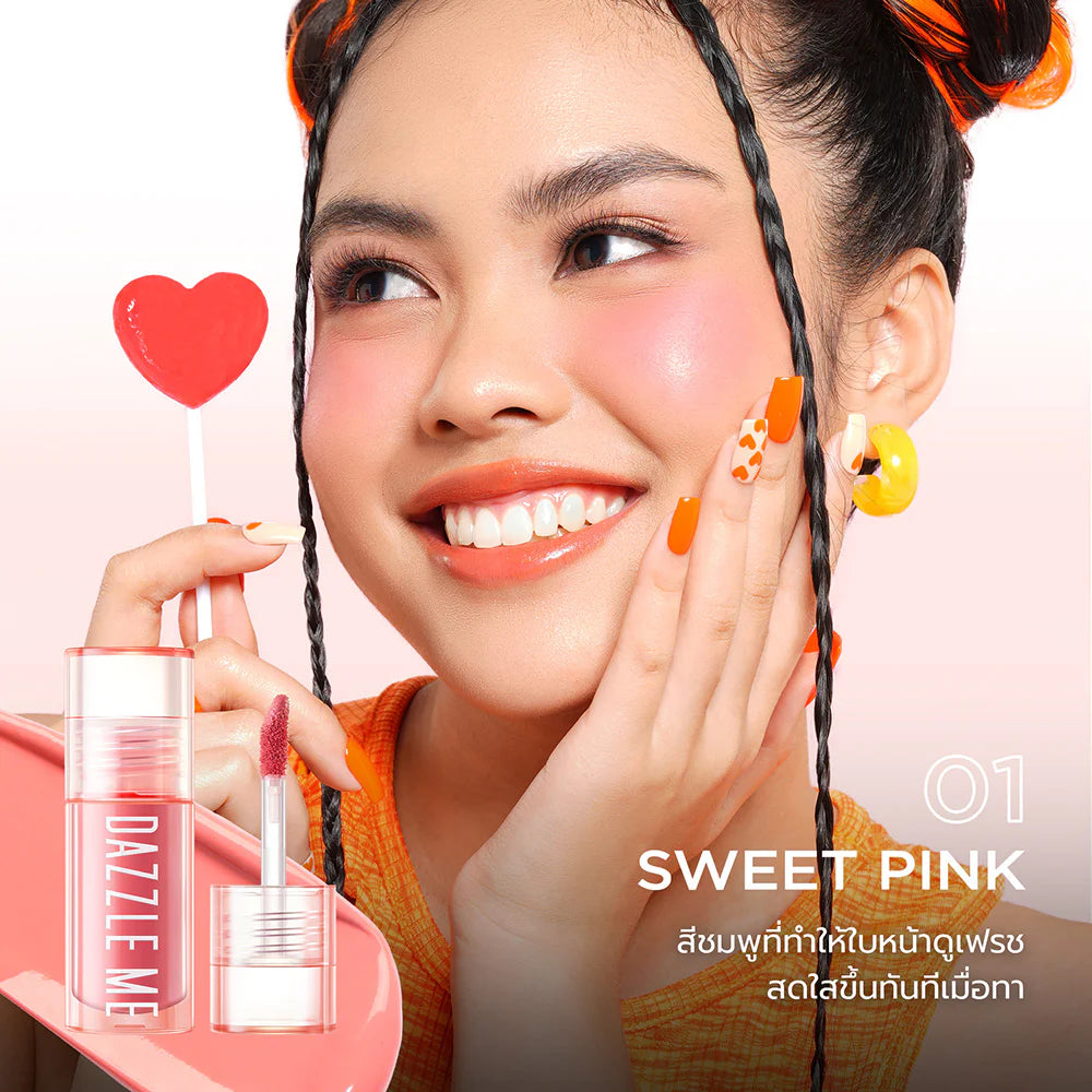 Dazzle Me Heart-Melt 奶油液體腮紅 2.5g #01 Sweet Pink