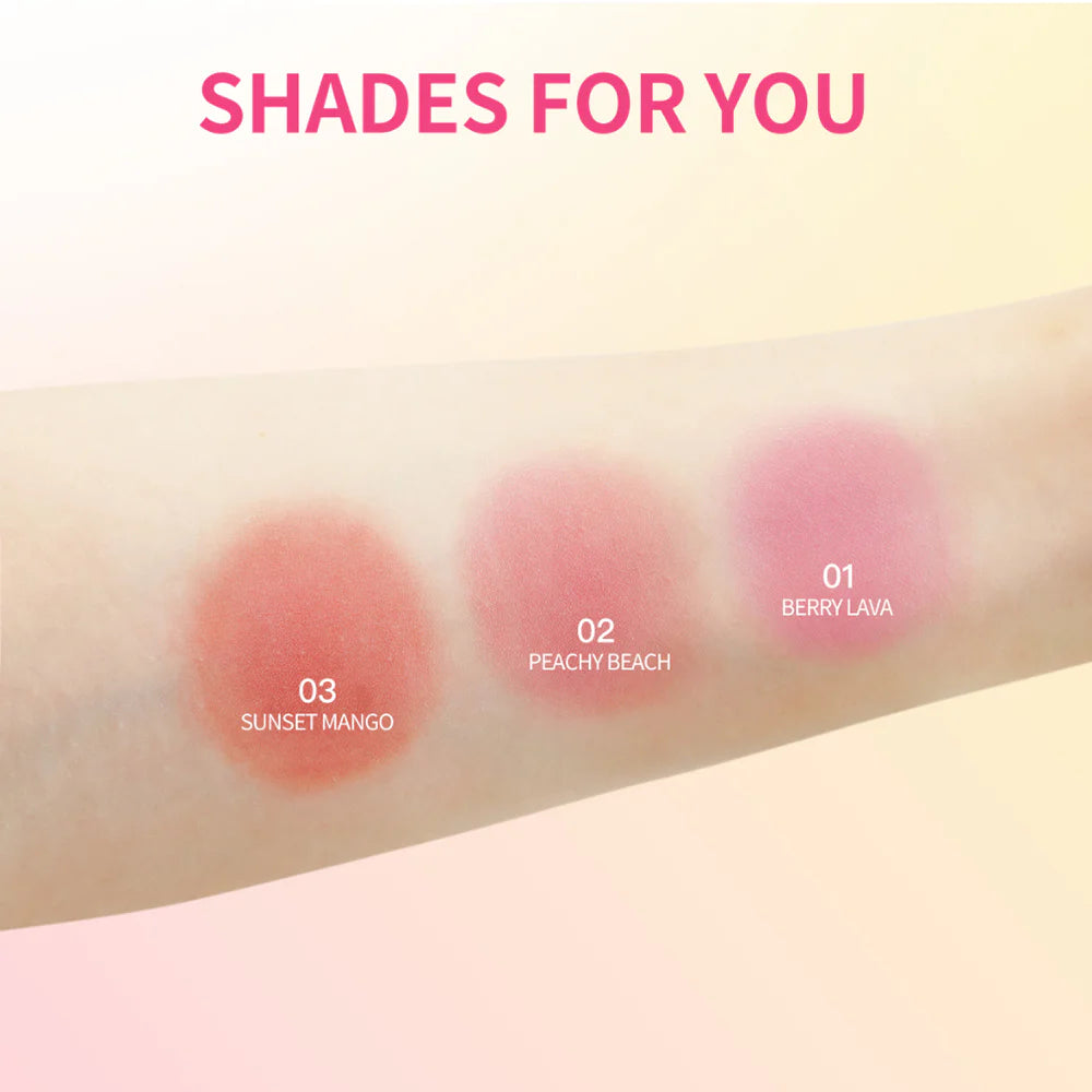 barenbliss 濕潤麻糬糊粉狀腮紅 4.5g #02 Peachy Beach