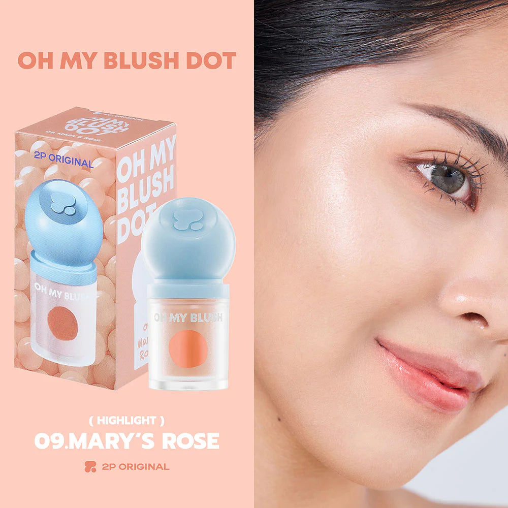 2P 原創 Oh my Blush Dot 3g #BD-09 瑪麗玫瑰