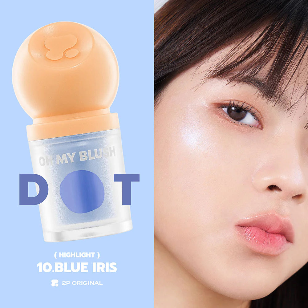 2P 原廠 Oh my Blush Dot 3g #BD-10 藍色鳶尾花