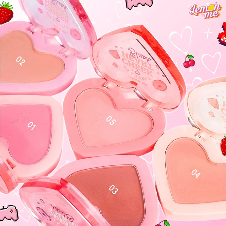 Lemon Me So Lovely Cheek Heart 腮紅 3.2g #04 Lovely Old Rose