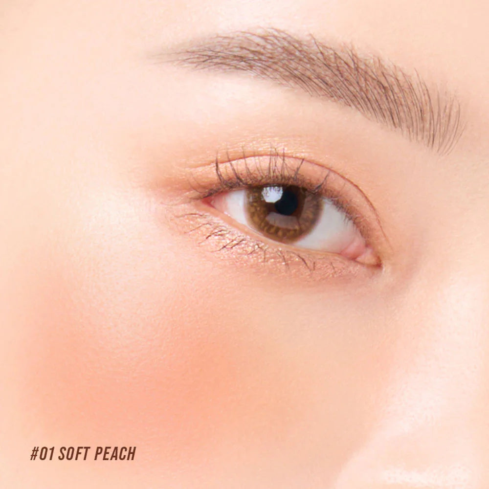 Merrezca 天鵝絨觸感氣墊腮紅 3g #01 柔軟桃色