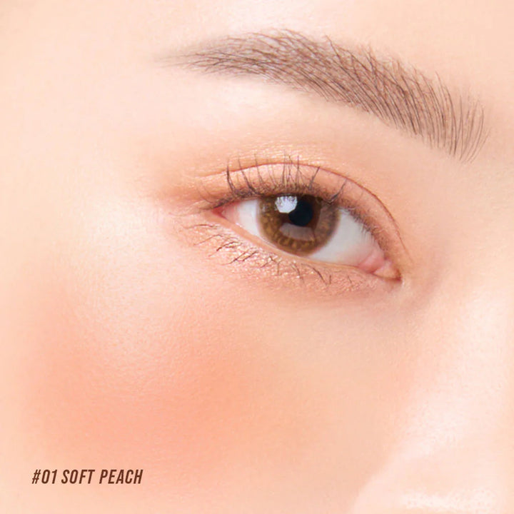 Merrezca 天鵝絨觸感氣墊腮紅 3g #01 柔軟桃色