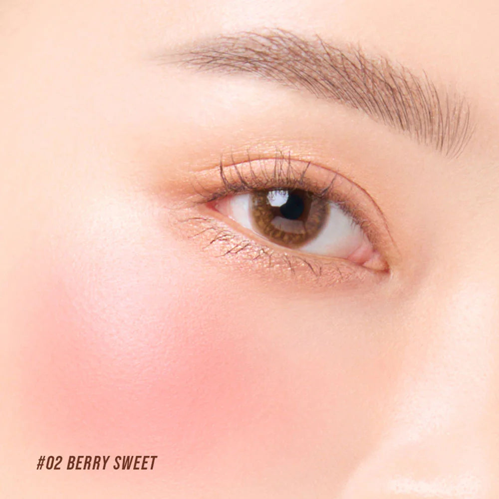 Merrezca 絲絨觸感氣墊腮紅 3g #02 Berry Sweet