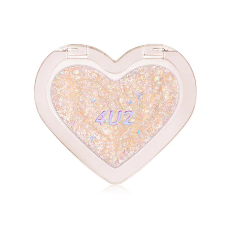 4U2 心型腮紅 3.4g #01 閃亮迷人