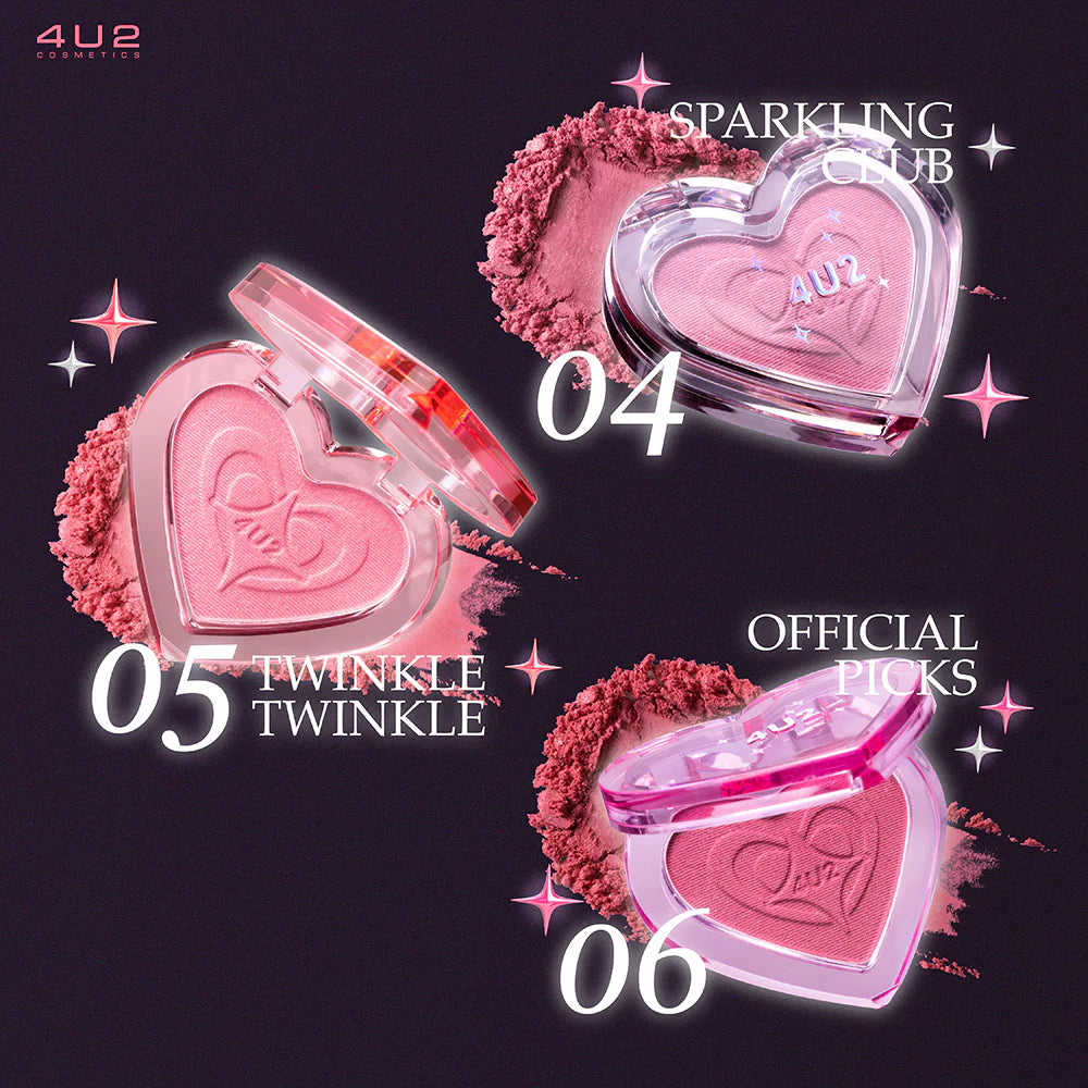 4U2 心型腮紅 3.4g #05 Twinkle Twinkle