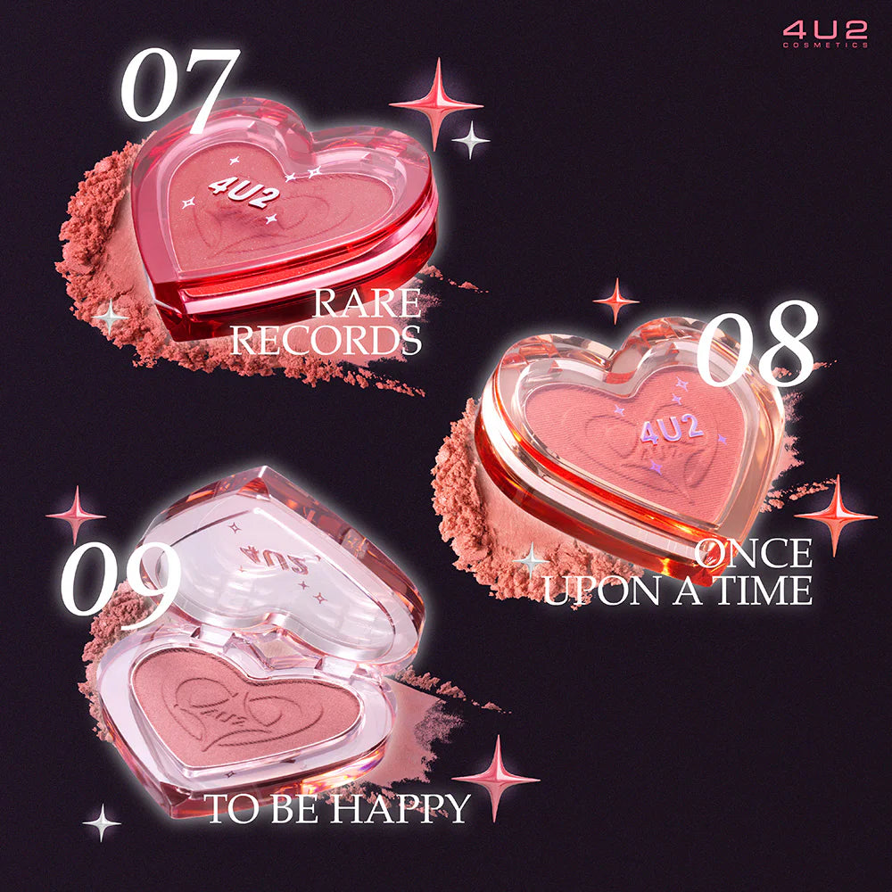 4U2 心型腮紅 3.4g #08 Once Upon A Time