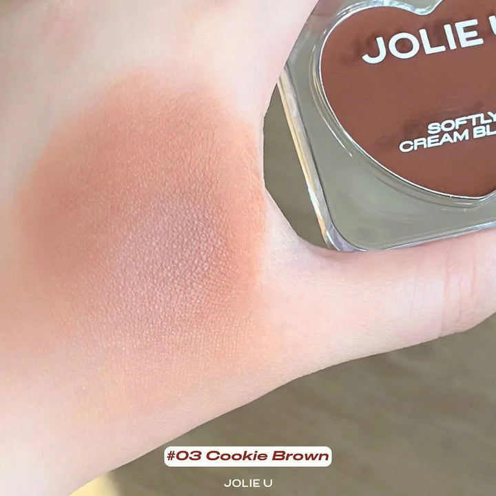 JOLIE U Softly 奶油腮紅 5g #03 餅乾棕