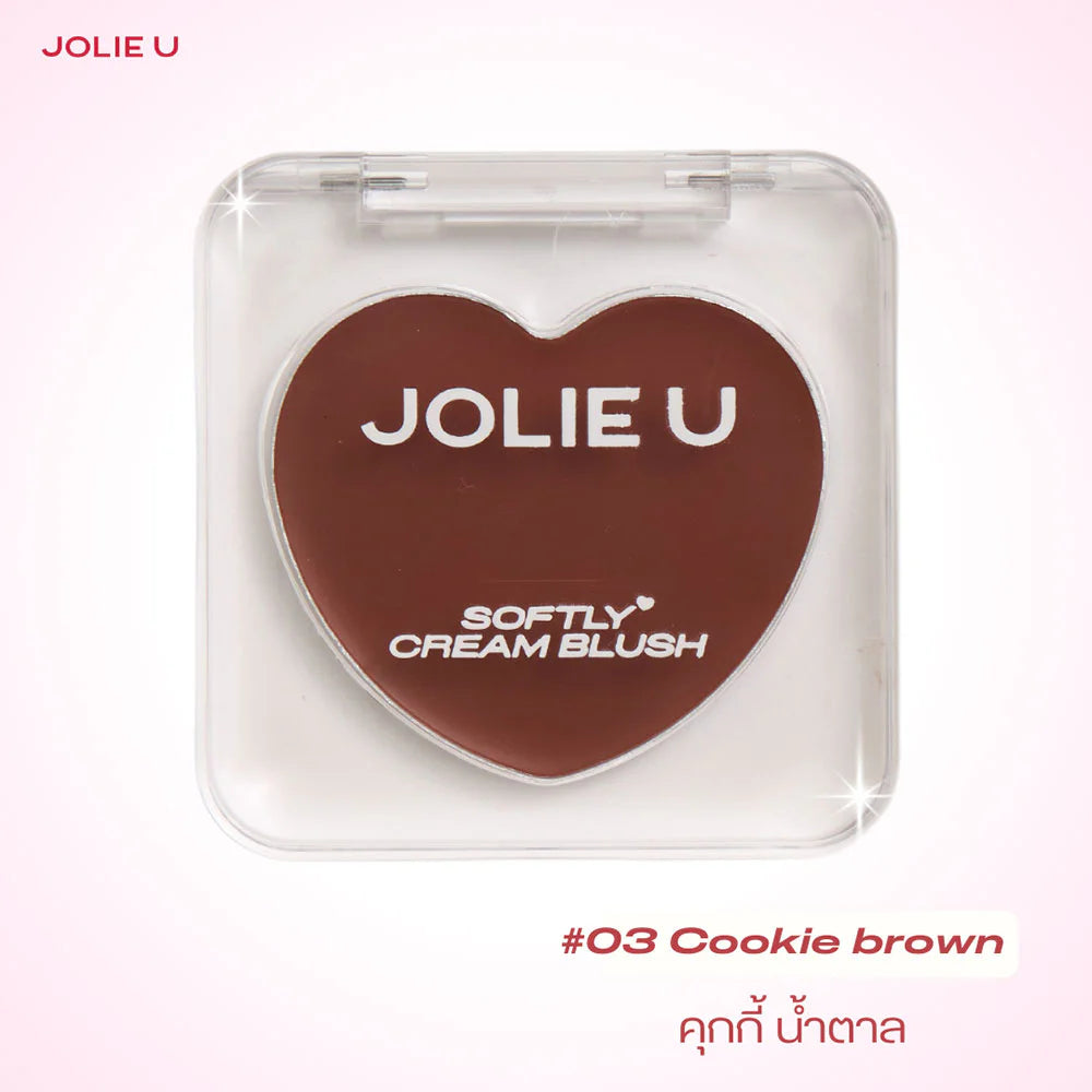 JOLIE U Softly 奶油腮紅 5g #03 餅乾棕
