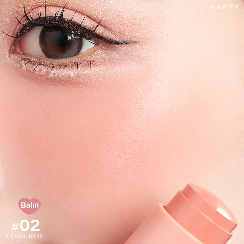 Naree 夢幻腮紅棒 9g #02 Coral Babe