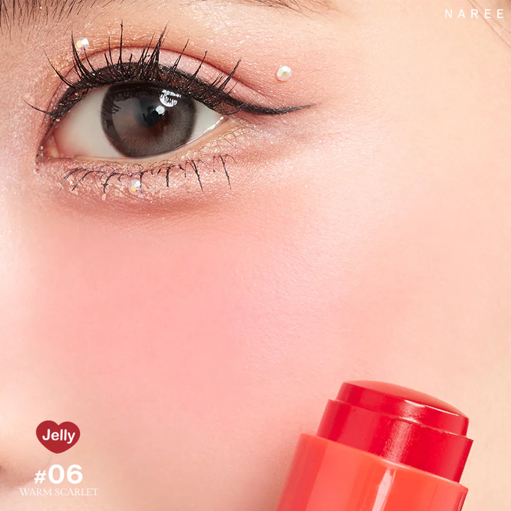 Naree 夢幻腮紅棒果凍 9g #06 暖紅色