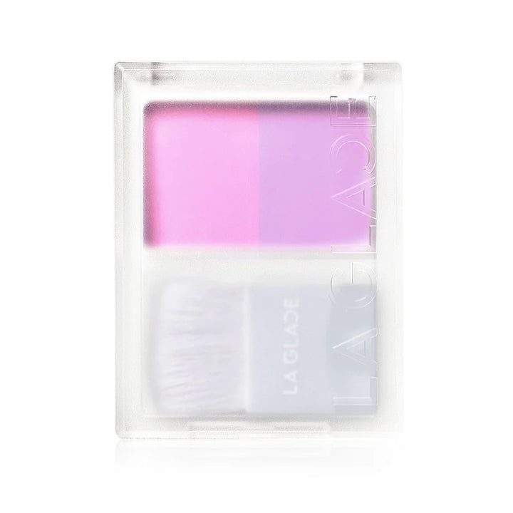 LA GLACE Brattitude 雙色粉狀腮紅 4g #01 Purple Freak