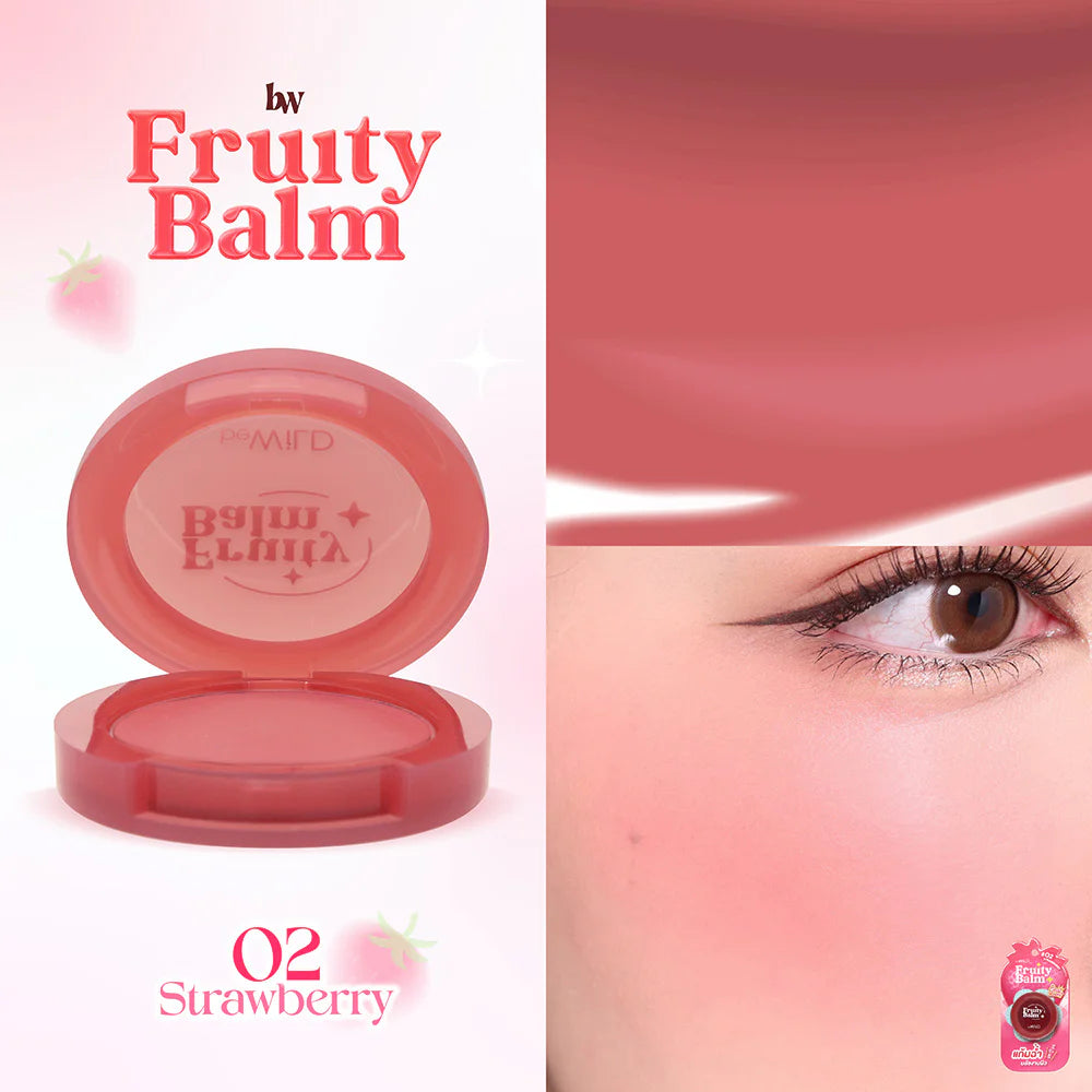 beWiLD 果味潤唇膏 3g #02 草莓
