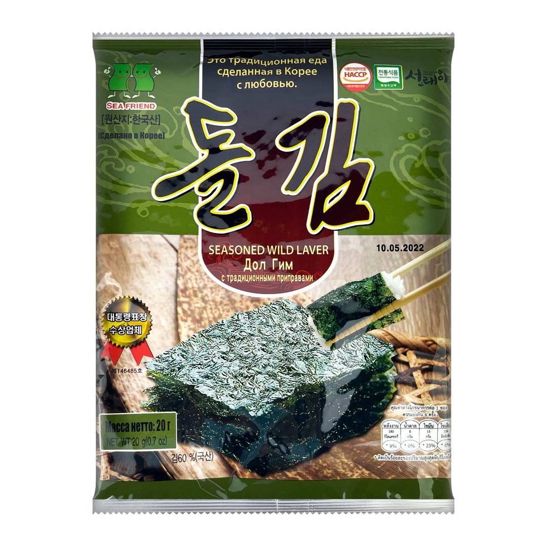SEAFRIEND 調味野生紫菜整粒 20 克。