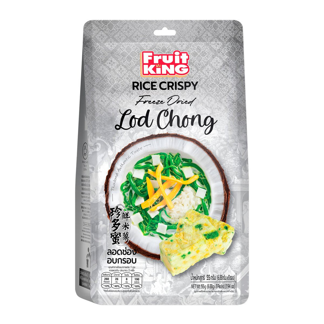 FRUIT KING Lod Chong 冷凍乾燥 55 公克。