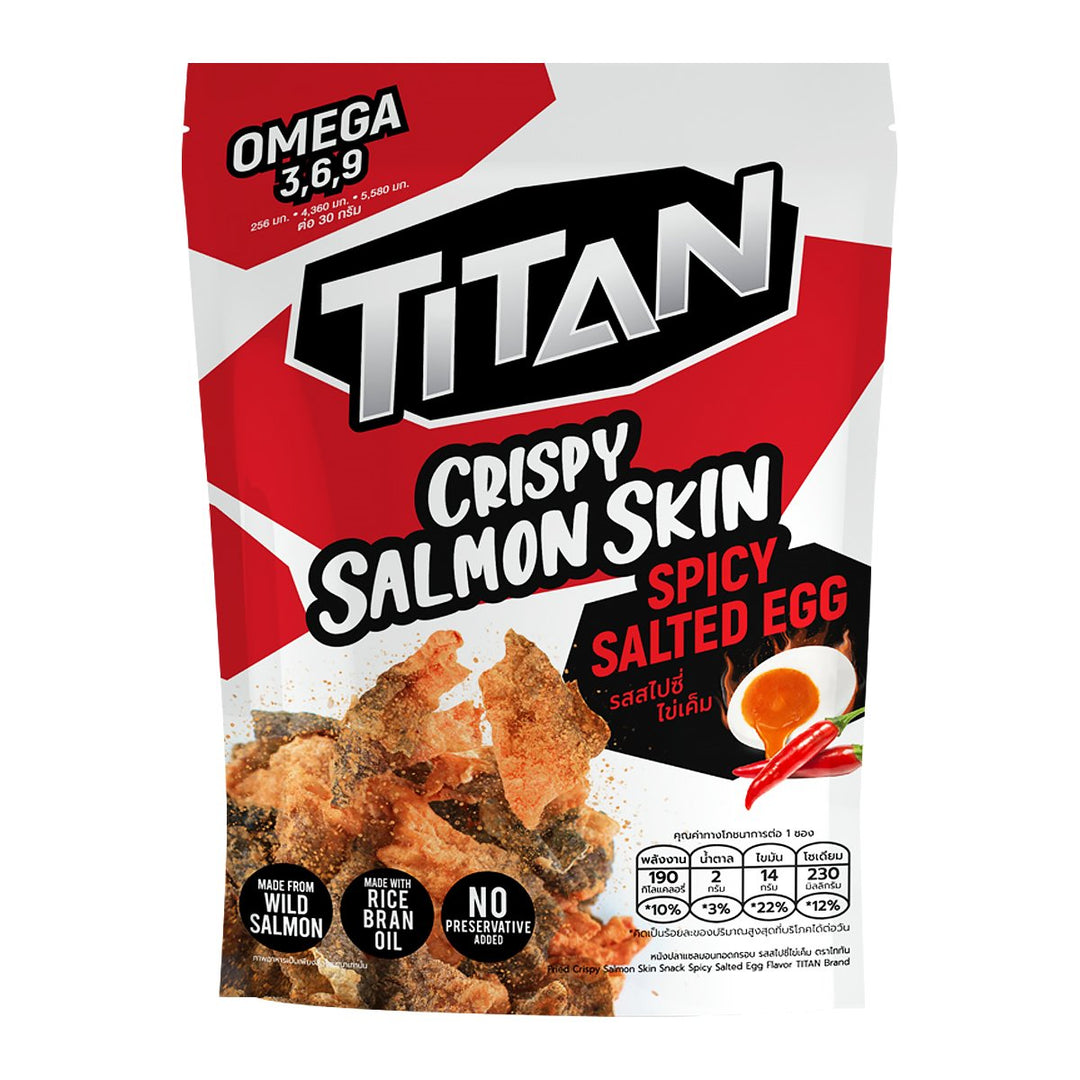 TITAN 脆皮鮭魚皮辣鹹蛋味 30 克