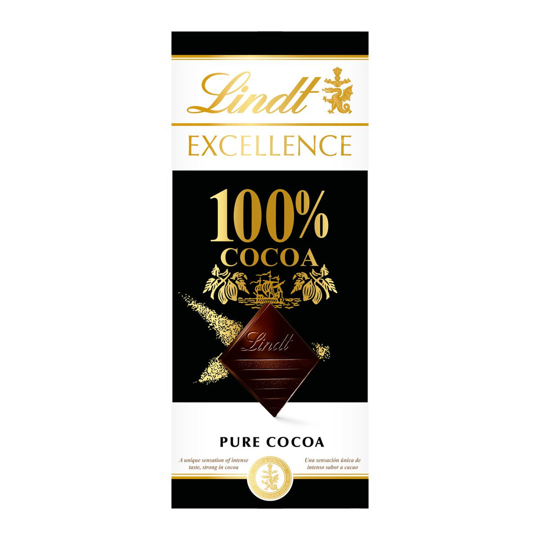 LINDT Excellence 100% 可可 50 公克。