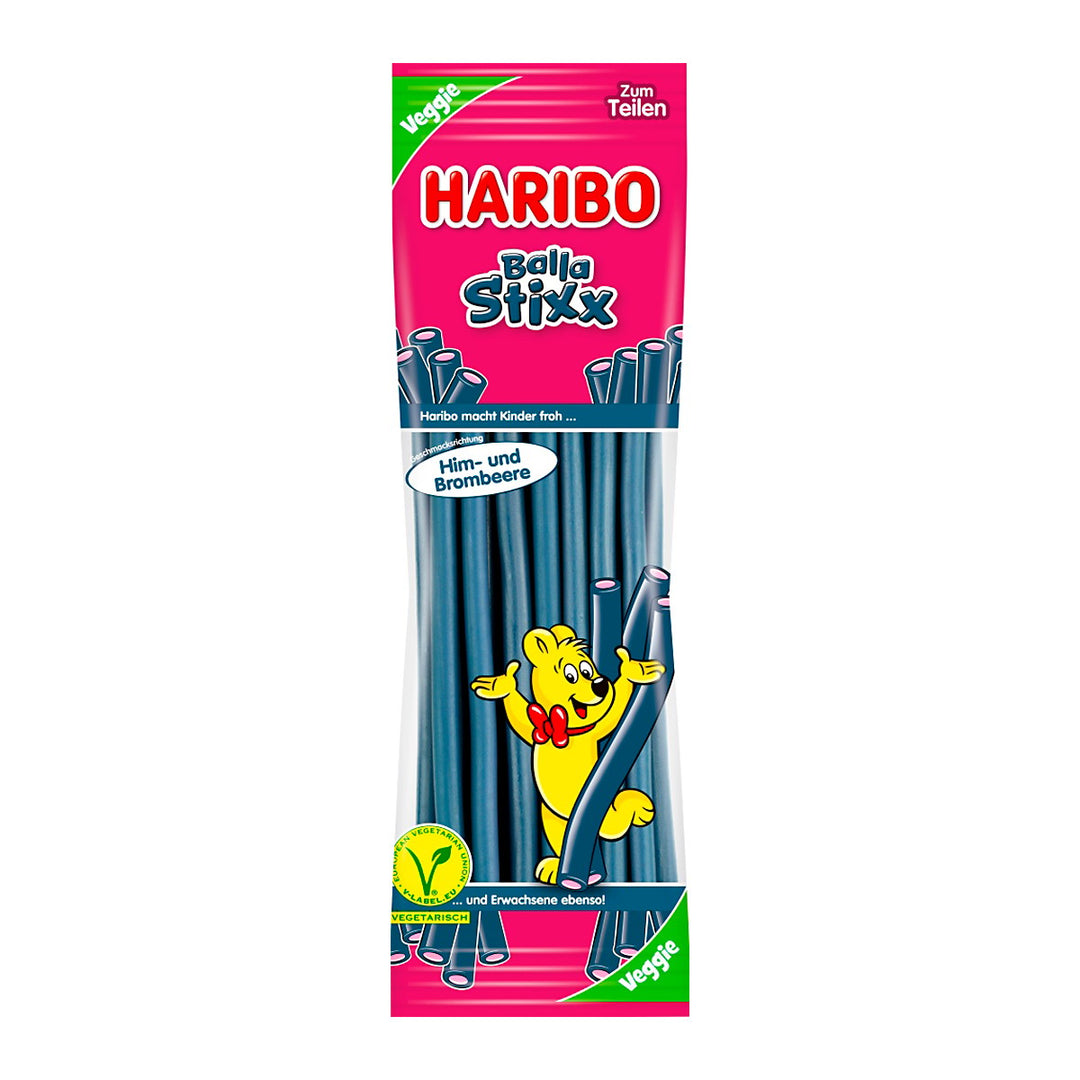 HARIBO Balla Stixx 覆盆子和黑莓口味 200 克。