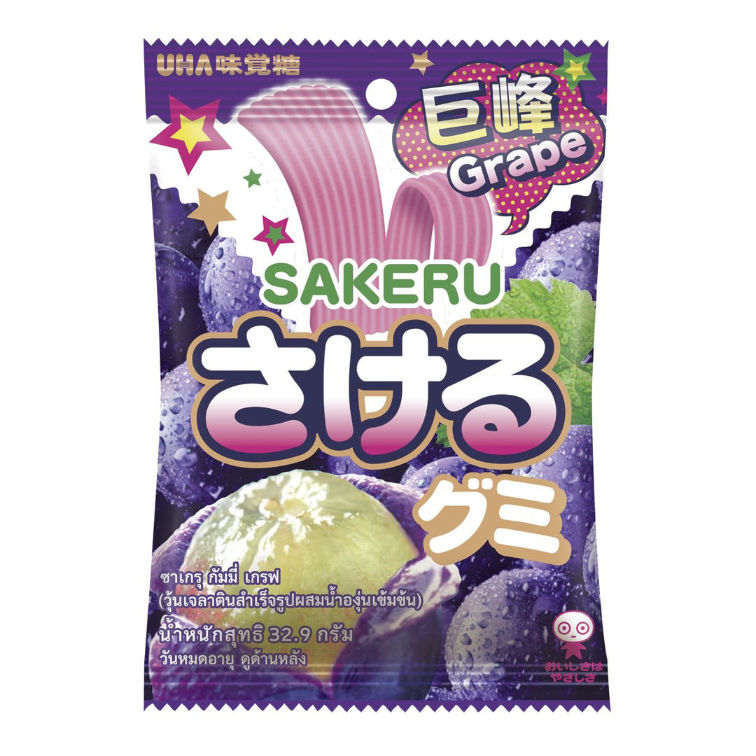 UHA Sakeru 葡萄 32.9 克。