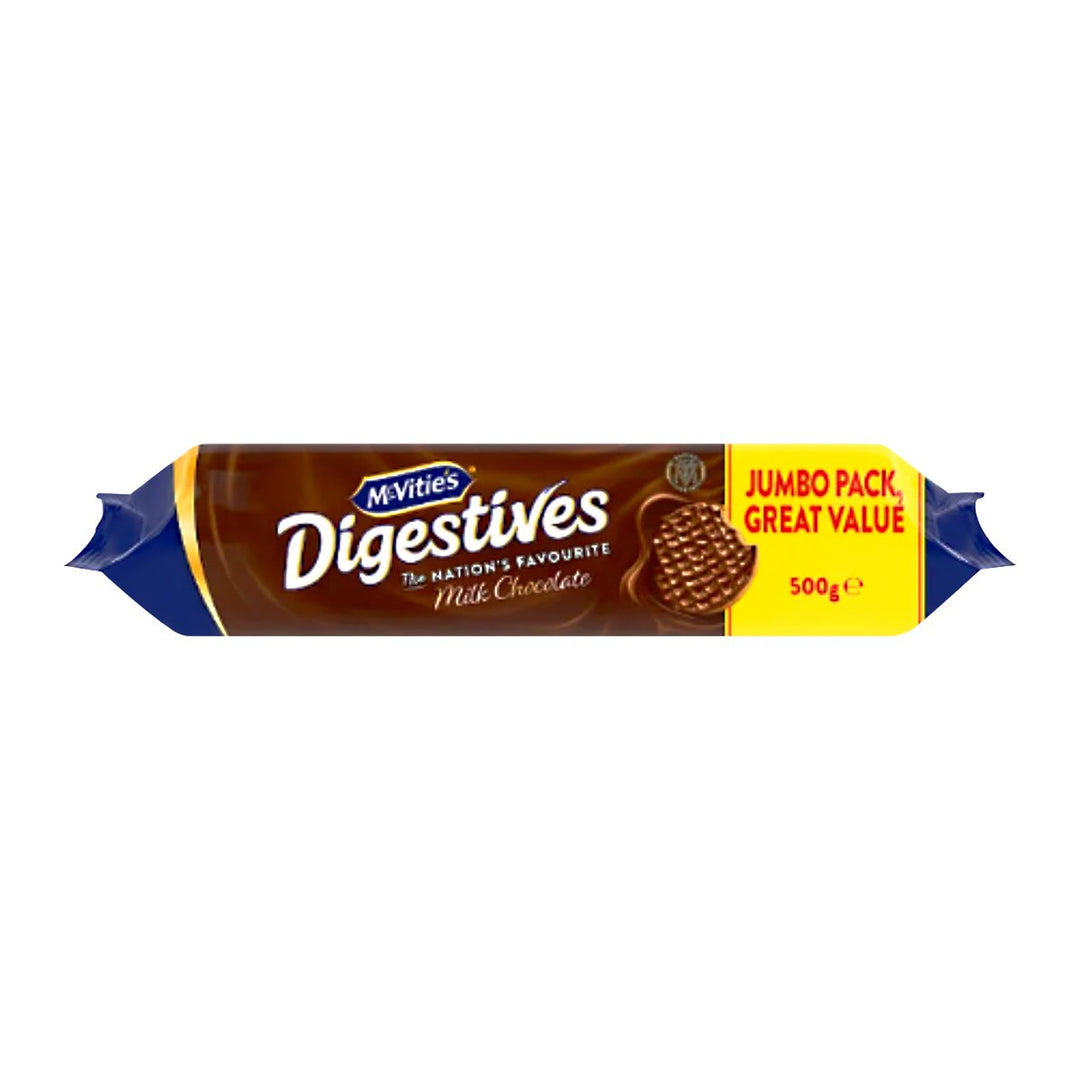 MCVITIE'S 消化餅乾牛奶巧克力 500 克。