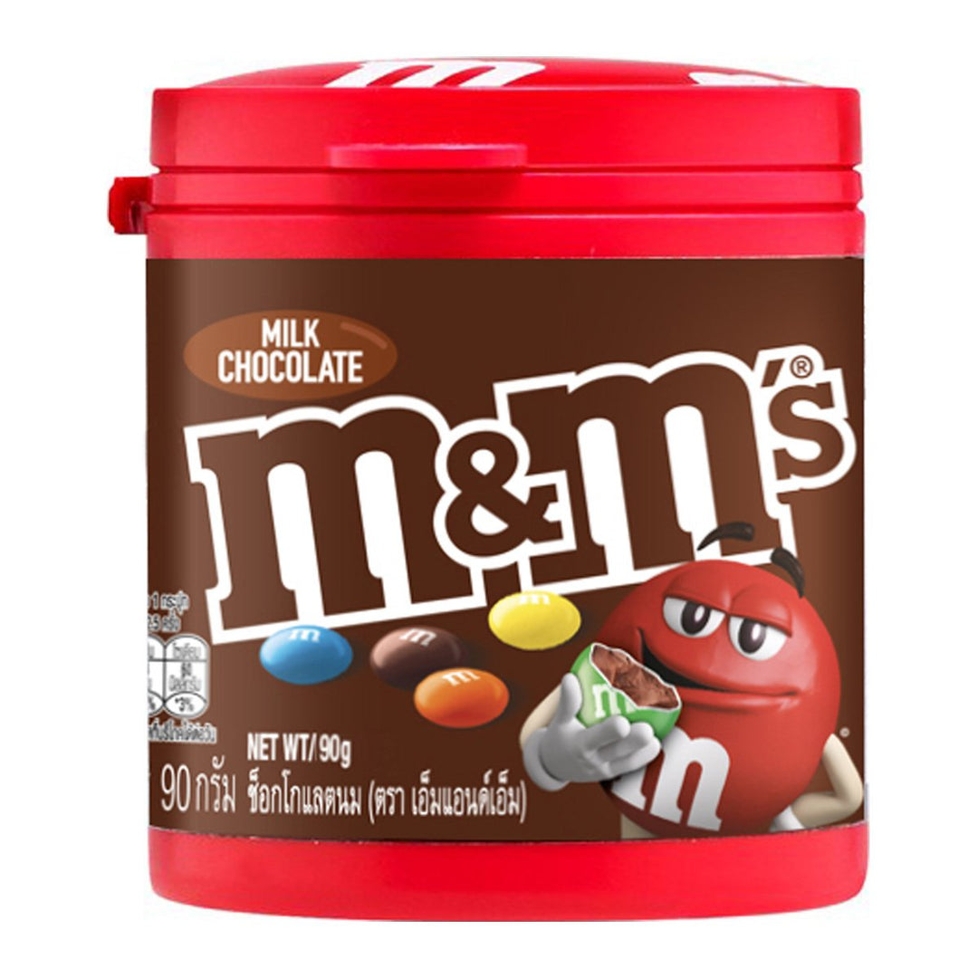 M&M'S 牛奶巧克力糖果瓶 90 克。