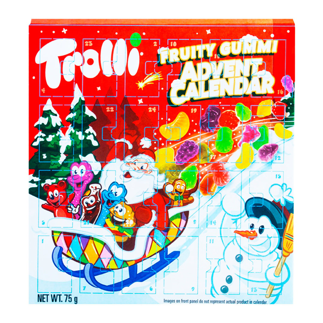 TROLLI 水果軟糖降臨節日曆 75 克。