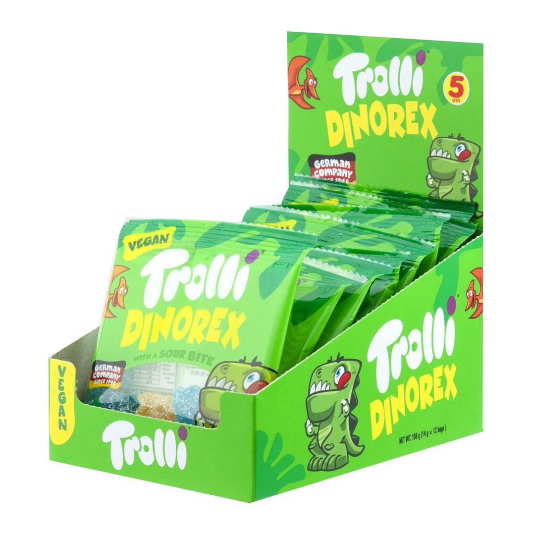 TROLLI 霸王龍軟糖 18 克。