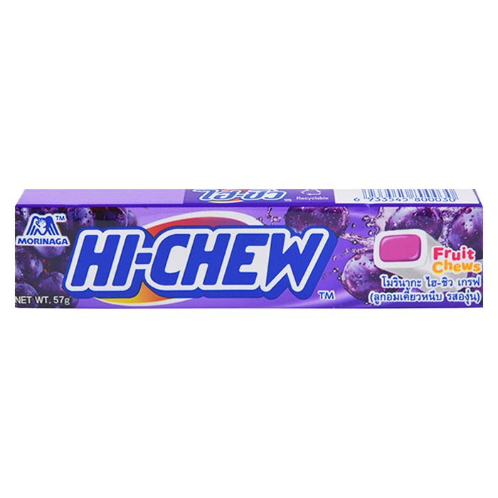 MORINAGA Hi-Chew 水果咀嚼片 葡萄風味 57 克