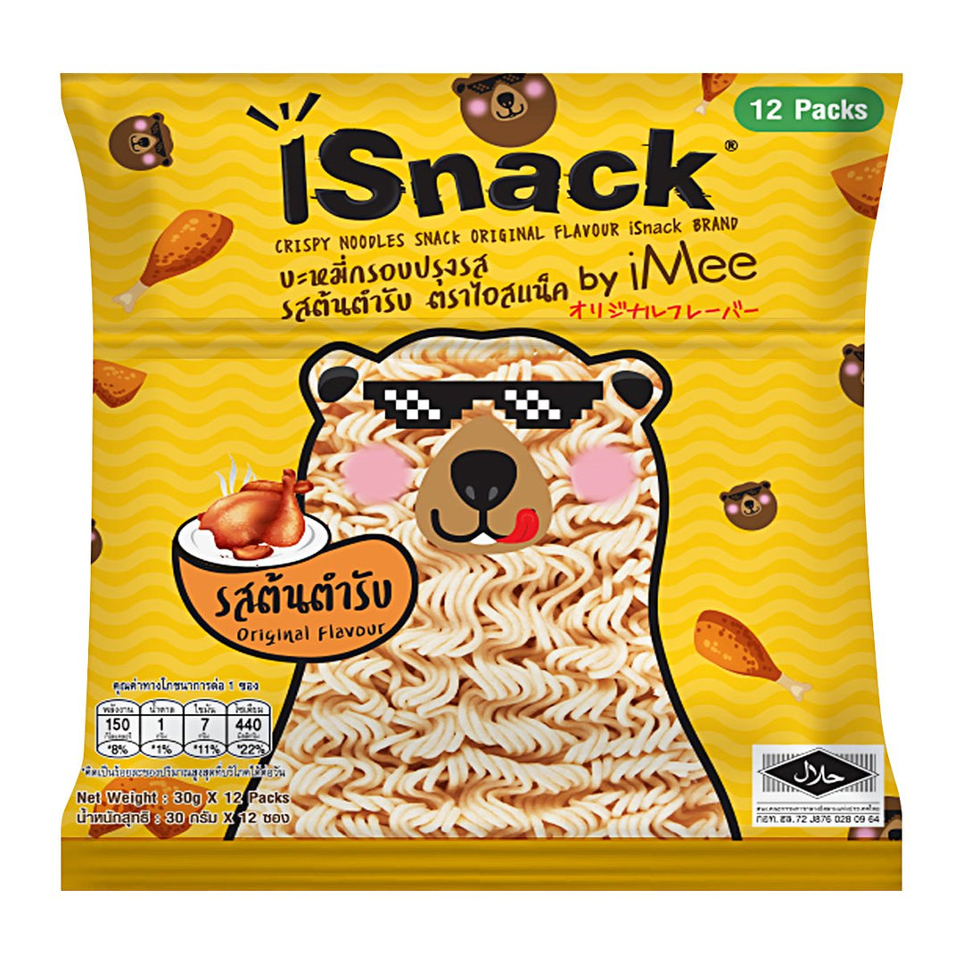 ISNACK 脆面零食 原味 30 克包 12