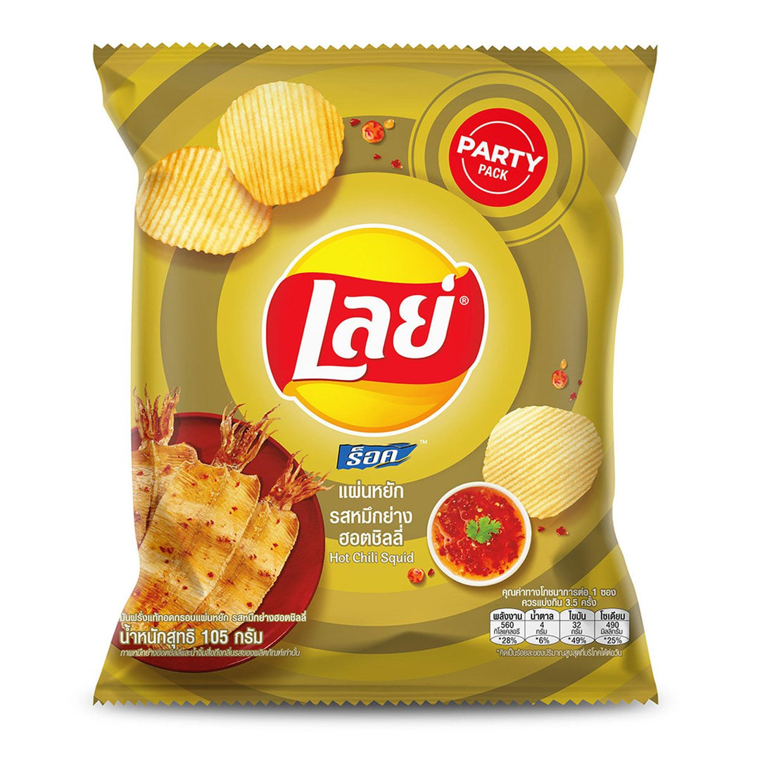 LAYS 樂事 Rock Ridged 薯片 辣椒魷魚口味 105 克