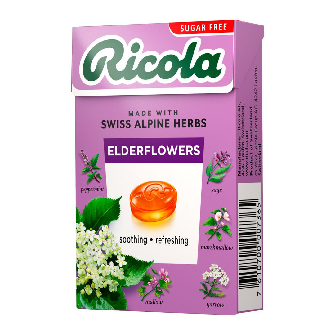 RICOLA 接骨木花無糖 40 克。