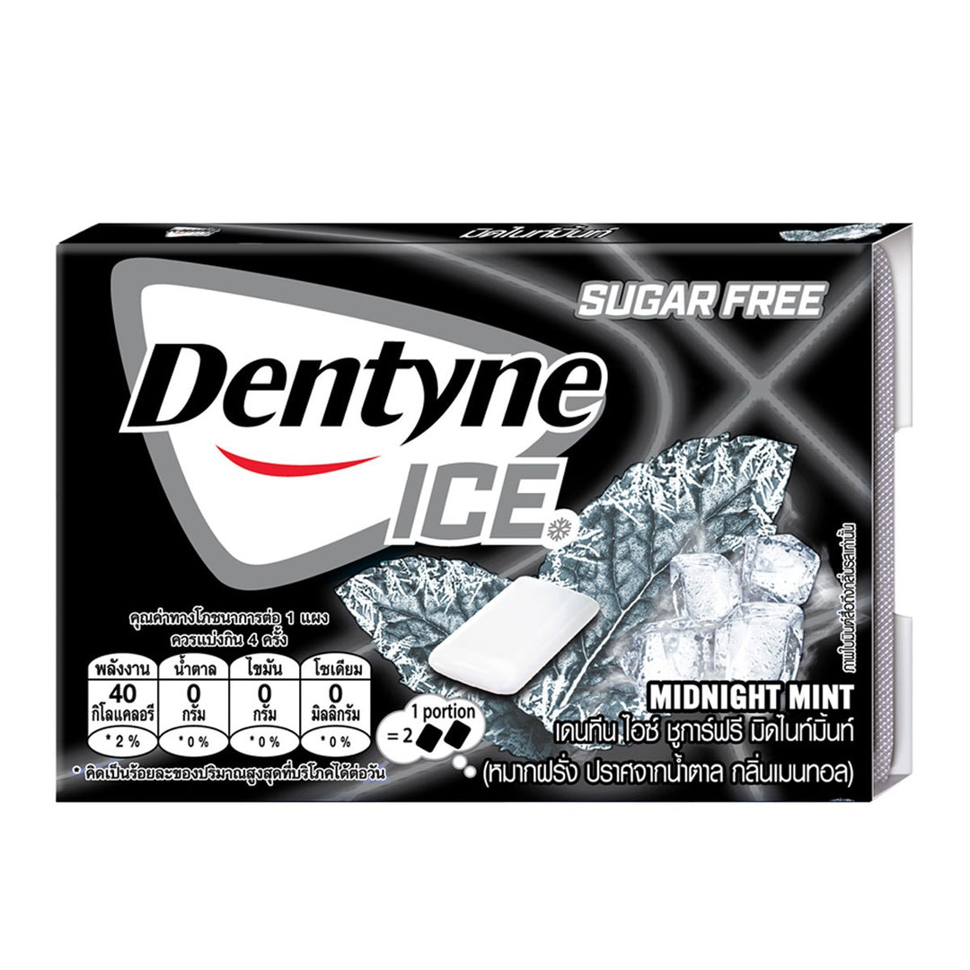 DENTYNE 冰無糖午夜薄荷口香糖 8 片 11.2 克。
