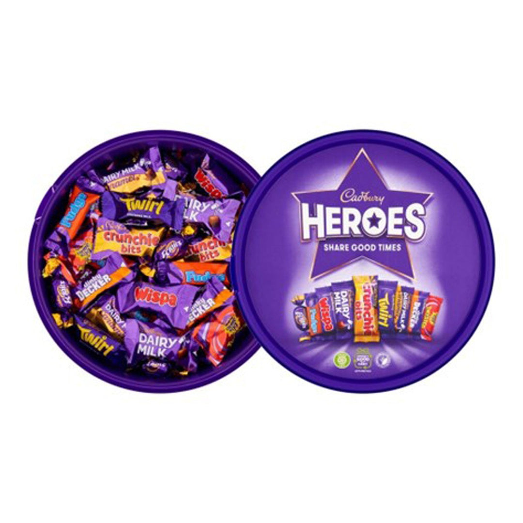 CADBURY 巧克力和太妃糖英雄拼盤 550 克。
