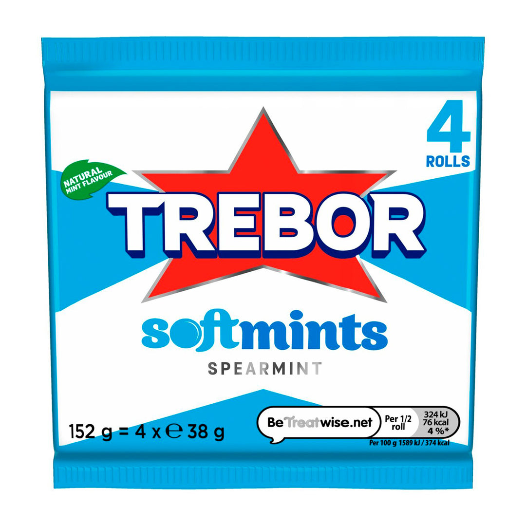 TREBOR 留蘭香軟薄荷糖 38 克 x 4 包