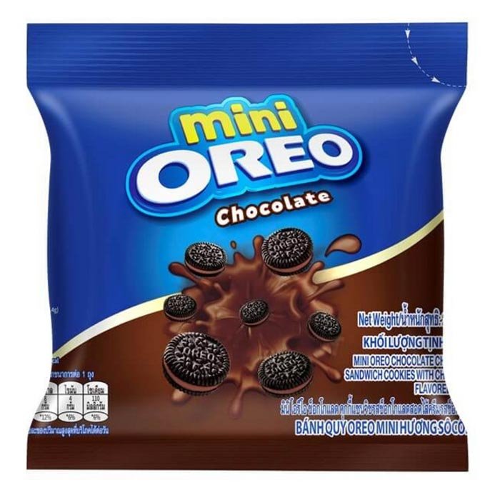 OREO 迷你巧克力奶油夾心餅乾 20.4 克。
