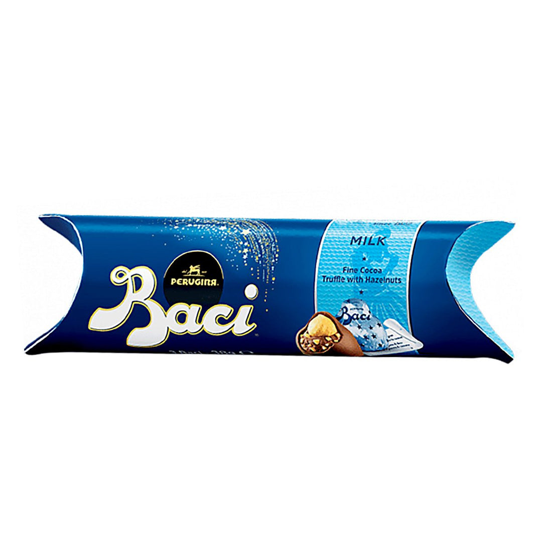 BACI 牛奶巧克力管精美松露巧克力配榛果 37.5 克。