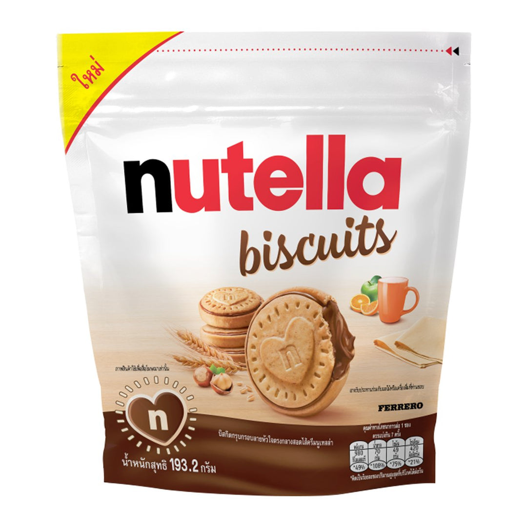 NUTELLA 心形餅乾,中心填充 Nutella 193.2 克。