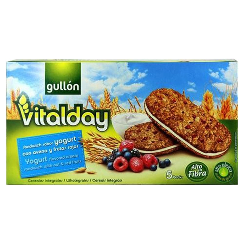 Gullon 覆盆子奶油優格餅乾 尺寸 220 克。