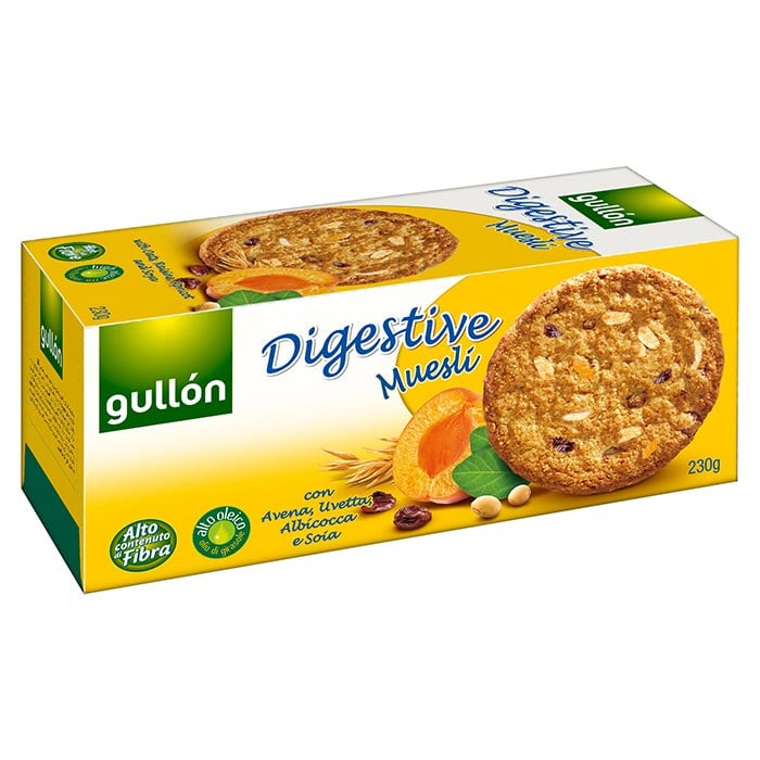 GULLON 消化麥片餅乾 230 公克。