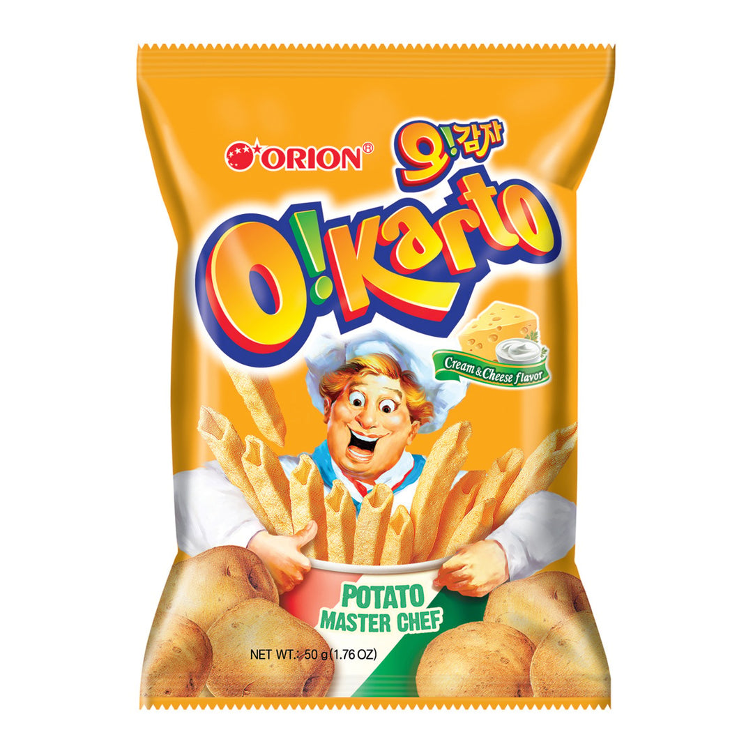 ORION O!karto 馬鈴薯奶油和起司口味 50 克。