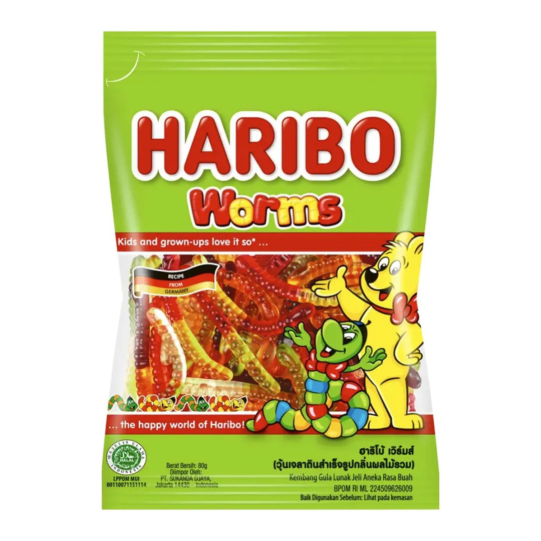 HARIBO 蠕蟲 25 克。