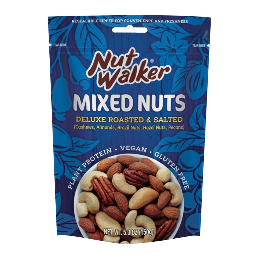 NUT WALKER 混合堅果 豪華烤鹽口味 150 克。
