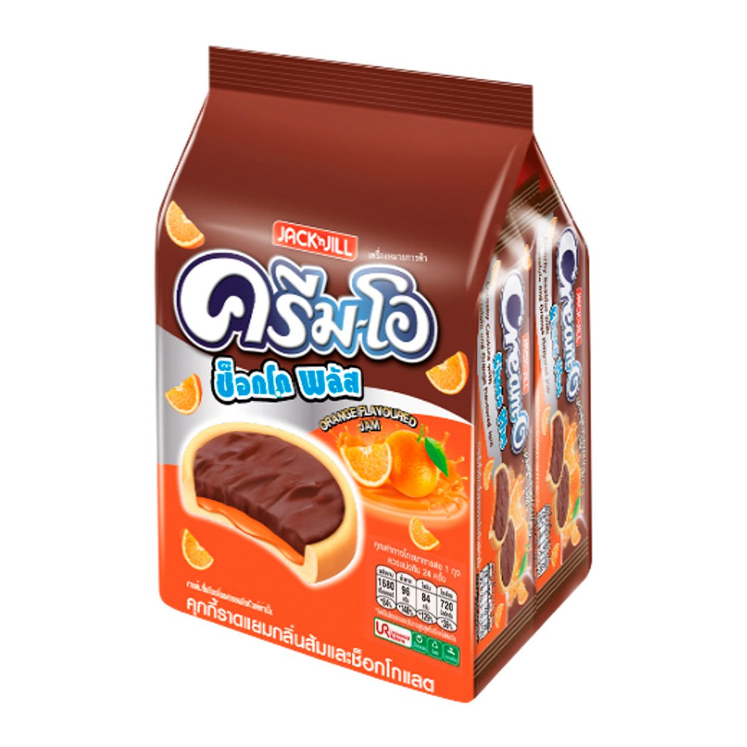 CREAM-O Choco Plus 香脆餅乾,含橙味果醬和巧克力 13 克。第 24 包