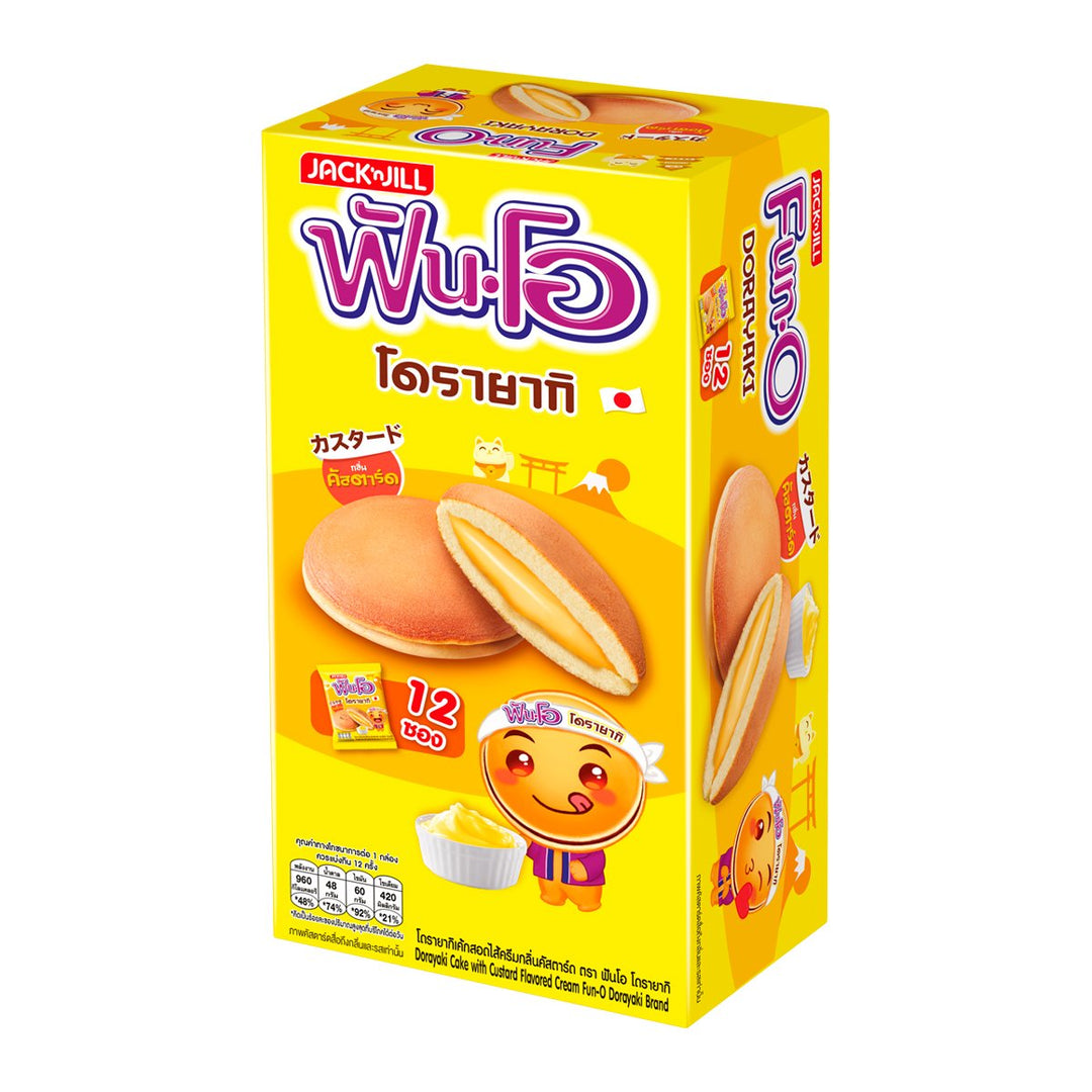 FUN-O 銅鑼燒蛋糕(卡仕達醬口味)16克,12個裝