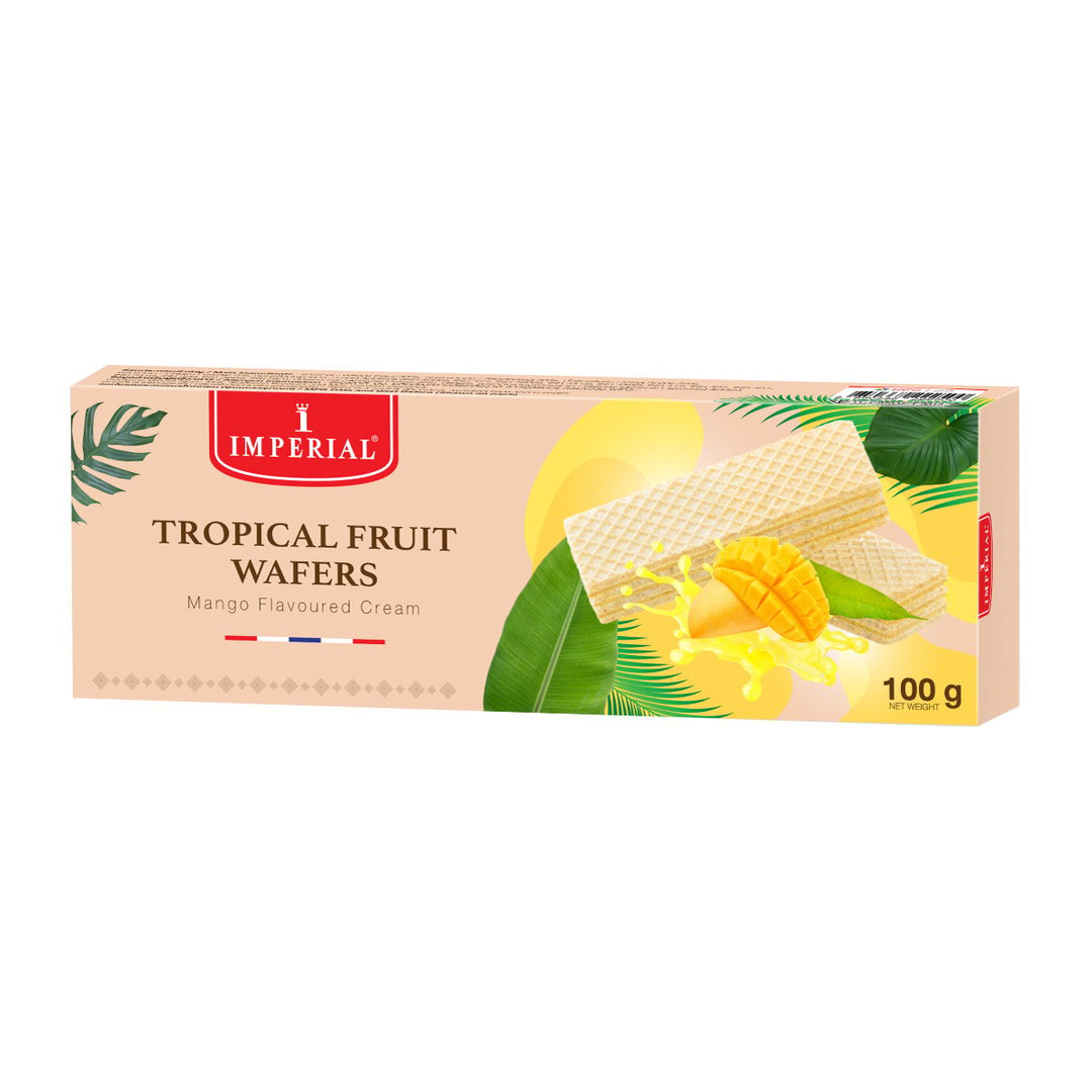 IMPERIAL 芒果口味奶油熱帶水果威化餅 100 克。