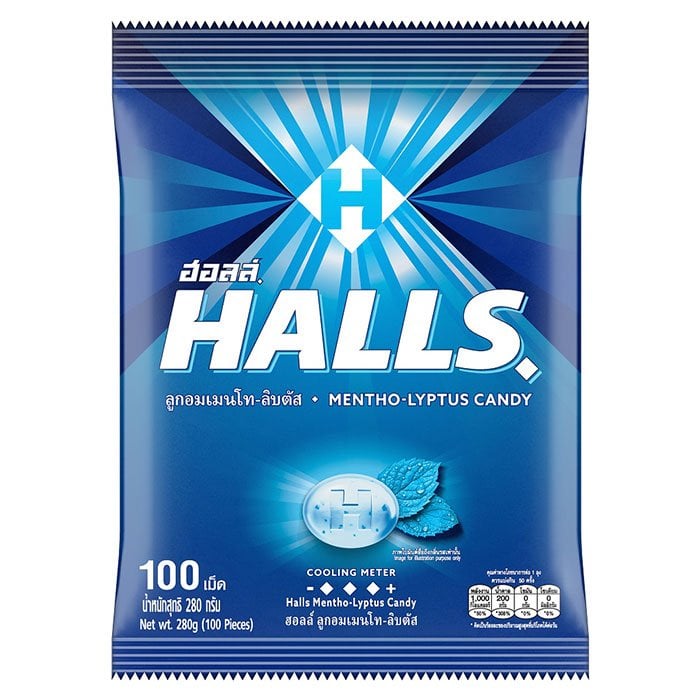 HALLS 薄荷糖 100 粒